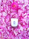 Vegetable wax candle scented with rose