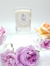 Vegetable wax candle scented with rose