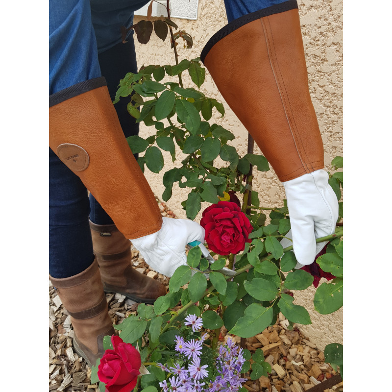 Gardening  gloves - floral linen