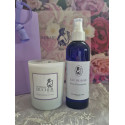 Damask Rose Water 200mL + Large Candle box